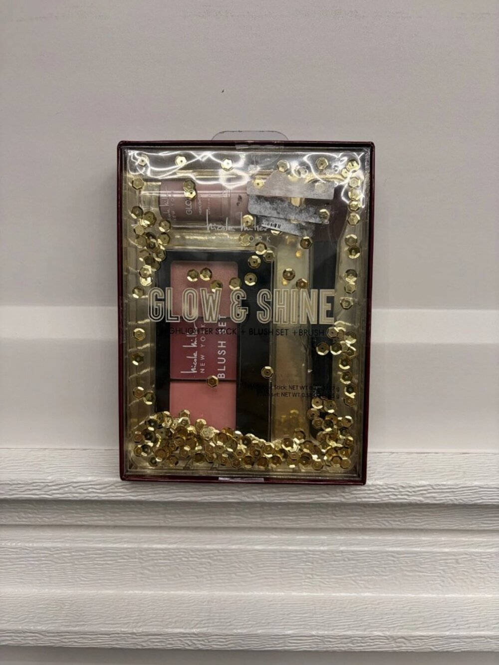 Glow & Shine Beauty Highlighter Stick and Blush Set, Nicole Miller NEW
